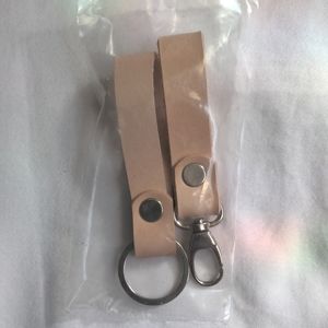 Beige Natural Leather Key Chain Clip Set ✨NWOT!✨